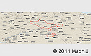 Classic Style Panoramic Map of ZIP codes starting with 086