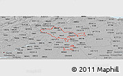 Gray Panoramic Map of ZIP codes starting with 086