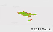 Physical Panoramic Map of ZIP codes starting with 086, cropped outside