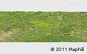 Physical Panoramic Map of ZIP codes starting with 086, satellite outside