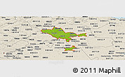 Physical Panoramic Map of ZIP codes starting with 086, shaded relief outside
