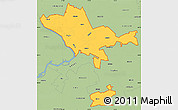 Savanna Style Simple Map of ZIP codes starting with 086