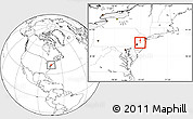 Blank Location Map of ZIP code 08611