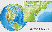 Physical Location Map of ZIP code 08611