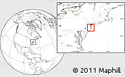 Blank Location Map of ZIP code 08724
