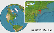 Satellite Location Map of ZIP code 08724