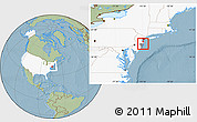 Savanna Style Location Map of ZIP code 08724, highlighted country, highlighted county, hill shading