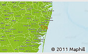 Physical 3D Map of ZIP code 08736