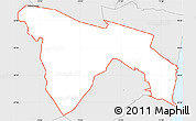 Silver Style Simple Map of ZIP code 08736
