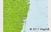 Physical Map of ZIP code 08742