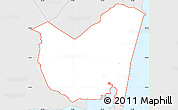 Silver Style Simple Map of ZIP code 08742