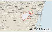 Classic Style 3D Map of ZIP code 08759