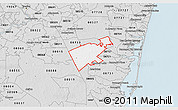 Silver Style 3D Map of ZIP code 08759