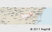 Classic Style Panoramic Map of ZIP code 08759