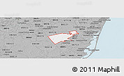 Gray Panoramic Map of ZIP code 08759
