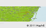 Physical Panoramic Map of ZIP code 08759