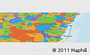 Political Panoramic Map of ZIP code 08759