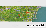 Satellite Panoramic Map of ZIP code 08759