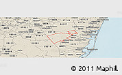 Shaded Relief Panoramic Map of ZIP code 08759