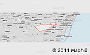 Silver Style Panoramic Map of ZIP code 08759