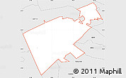 Silver Style Simple Map of ZIP code 08759