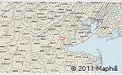 Shaded Relief 3D Map of ZIP code 08830