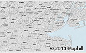 Silver Style 3D Map of ZIP code 08830