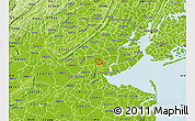 Physical Map of ZIP code 08830