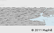 Gray Panoramic Map of ZIP code 08830