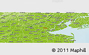 Physical Panoramic Map of ZIP code 08830