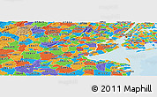 Political Panoramic Map of ZIP code 08830
