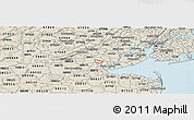 Shaded Relief Panoramic Map of ZIP code 08830