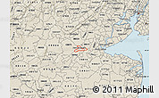Shaded Relief Map of ZIP code 08901