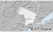 Gray 3D Map of Bergen County