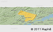 Savanna Style Panoramic Map of Bergen County