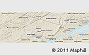 Shaded Relief Panoramic Map of Bergen County