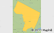 Savanna Style Simple Map of Bergen County