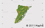 Satellite Map of Cape May County, cropped outside