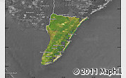 Satellite Map of Cape May County, desaturated