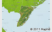 Satellite Map of Cape May County, physical outside