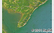 Satellite Map of Cape May County