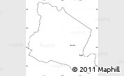 Blank Simple Map of Essex County, cropped outside