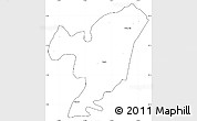 Blank Simple Map of Hudson County, cropped outside