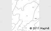 Blank Simple Map of Hudson County