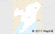 Classic Style Simple Map of Hudson County