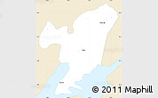 Classic Style Simple Map of Hudson County, single color outside