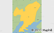 Savanna Style Simple Map of Hudson County