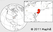 Blank Location Map of New Jersey