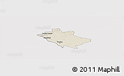 Shaded Relief Panoramic Map of Mercer County, cropped outside