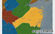 Political Map of Monmouth County, darken